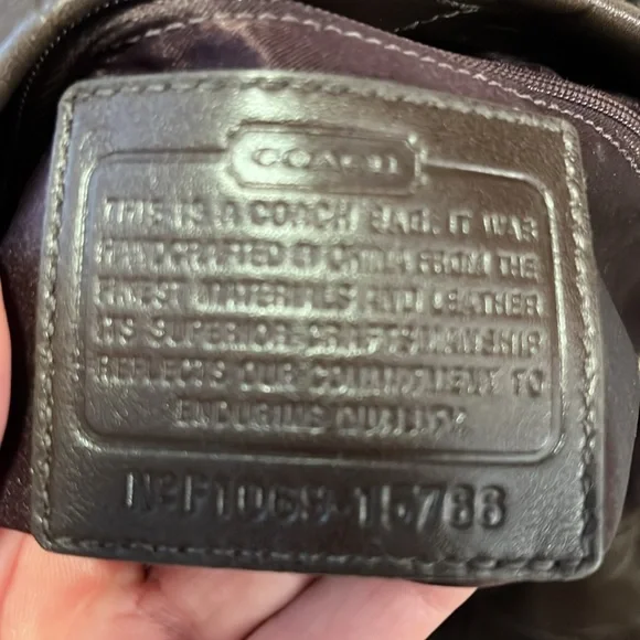 Coach Dark Brown Leather Shoulder Bag - Picture 7 of 11